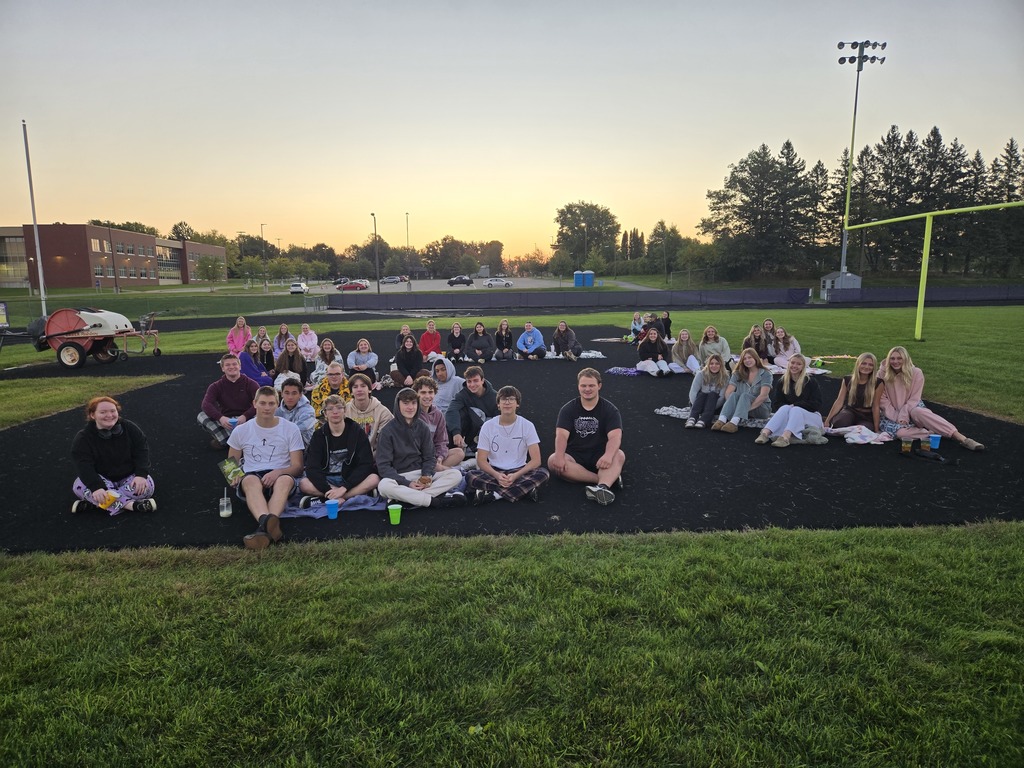 ☀️🌅 The Class of 2025 kicked off their last EHS Homecoming Week with Senior Sunrise this morning. At 6:45 a.m., they gathered on the football field with coffee, juice, and donuts to watch the sun rise together.  It was a simple but meaningful moment — a reminder of how far they’ve come and how quickly their time at EHS is flying by. Here’s to making the most of every memory in their senior year. 💜🖤 #PantherPride