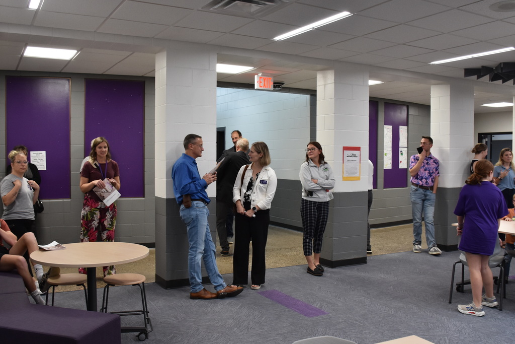 Last week we proudly held the Ribbon Cutting Ceremony for the renovations at Ellsworth Middle School and High School! 🏫✨ It’s amazing to see the project nearly complete—with just a few finishing touches left—and we couldn’t be more proud of how everything has turned out. These updates open the door to incredible new opportunities for our students! 💜🐾  A heartfelt thank you to everyone who helped make this project possible, including our school board members, administrators, staff, the Ellsworth Chamber ambassadors and members, community members, Kraus-Anderson, LHB, LHI, OEM, and the Village of Ellsworth. Your support and dedication to our schools and students make all the difference!  #PantherPride