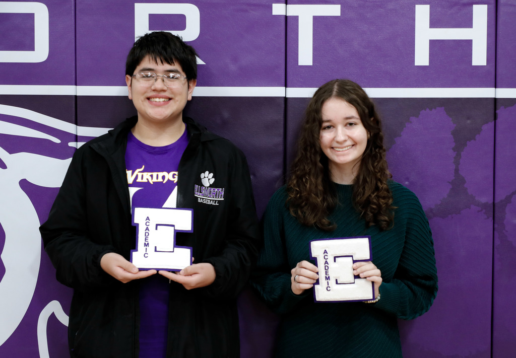 EHS Academic Awards Ceremony 🌟 We recently celebrated the academic accomplishments of our students at the Ellsworth High School Academic Awards Ceremony!  These students have shown incredible dedication to their studies and serve as great examples of Panther Pride. Congratulations to all of our honorees—including Mateo Cordes and Hannah Carpenter, who were inadvertently left off the original recipient list during the ceremony.  We’re proud of each of you for your hard work and commitment to learning! 💜🐾