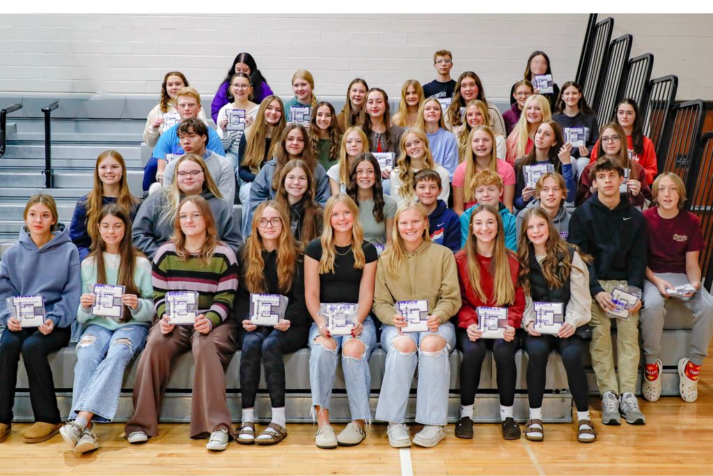 EHS Academic Awards Ceremony 🌟 We recently celebrated the academic accomplishments of our students at the Ellsworth High School Academic Awards Ceremony!  These students have shown incredible dedication to their studies and serve as great examples of Panther Pride. Congratulations to all of our honorees—including Mateo Cordes and Hannah Carpenter, who were inadvertently left off the original recipient list during the ceremony.  We’re proud of each of you for your hard work and commitment to learning! 💜🐾