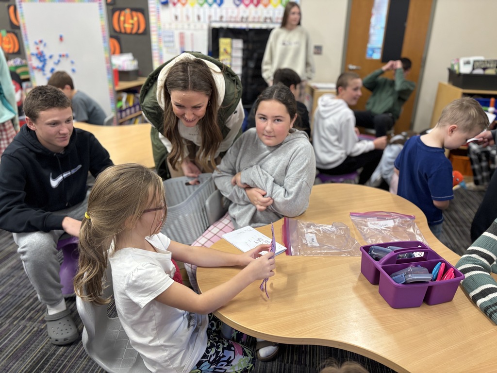 💜 Collaboration across grade levels is one of the best parts of being a Panther!  Mrs. Thompson Kinneman’s 7th and 8th grade FACS students recently delivered their creative projects to Ms. Heitman’s kindergarten class. Earlier this year, kindergarteners shared ideas for characters they’d love to see—and the middle schoolers made it happen!  Our 7th graders wrote stories about the characters, and the 8th graders hand-sewed them into adorable creations. The kindergarten students were thrilled to receive their very own character and storybook! 📚💜  #PantherPride