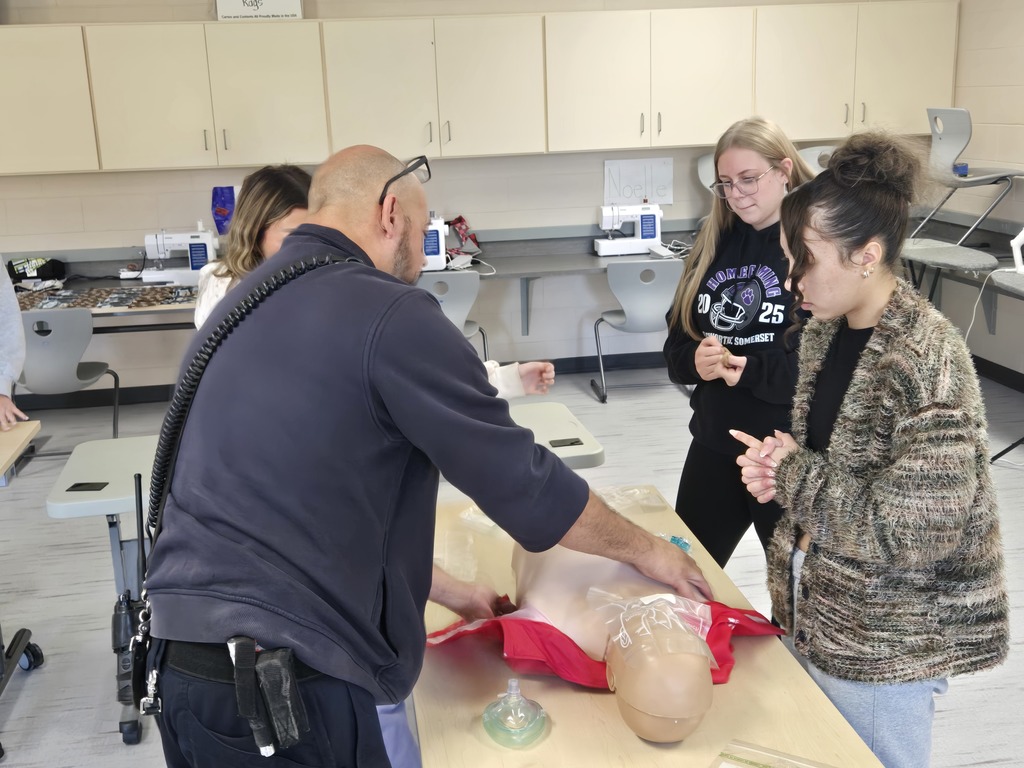 🚑❤️ Huge thank you to our local ambulance service for taking the time to train Mrs. Matzek's childcare students in CPR! Our students learned valuable, life-saving skills that they can use both in and out of the classroom. Hands-on training like this helps prepare them for real-world emergencies and gives them the confidence to respond when it matters most. We’re so grateful for this partnership and the opportunity for our students to learn from professionals who make a difference every day! 👏🙌 #EllsworthAreaAmbulanceService