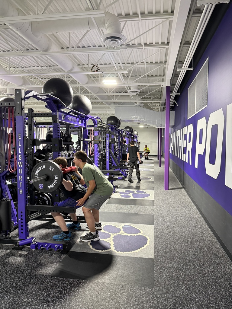 Ms. Poulos’ Weight Training PE students are putting our brand-new Weight Room to good use! 💪 Students are learning how to lift safely, use available resources, and build confidence in their ability to work out on their own—all while learning how to structure lifts that match their personal fitness goals. We’re so lucky to have this incredible new space as part of the high school renovation this summer. Our students and athletes are truly fortunate to have such top-notch facilities to support their growth and wellness! 🏋️♀️💜