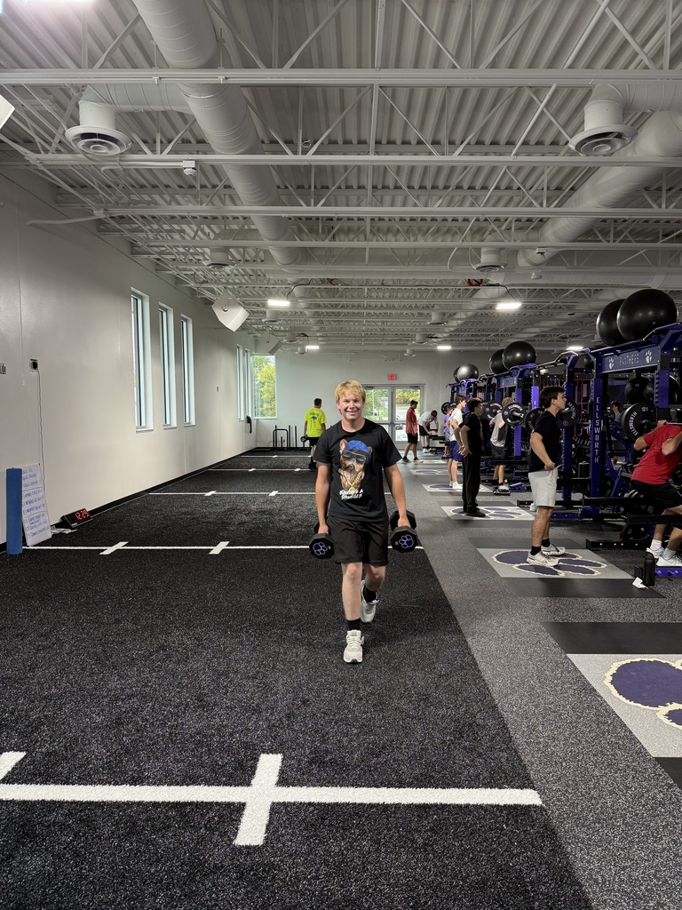 Ms. Poulos’ Weight Training PE students are putting our brand-new Weight Room to good use! 💪 Students are learning how to lift safely, use available resources, and build confidence in their ability to work out on their own—all while learning how to structure lifts that match their personal fitness goals. We’re so lucky to have this incredible new space as part of the high school renovation this summer. Our students and athletes are truly fortunate to have such top-notch facilities to support their growth and wellness! 🏋️♀️💜