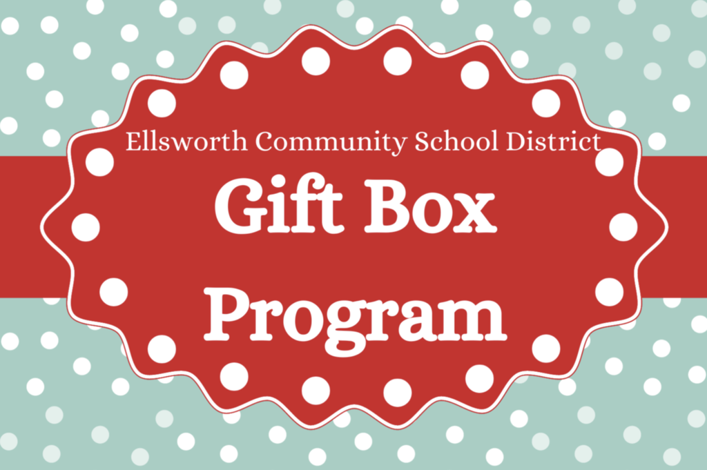 🎁 Gift Box Program Applications Due November 15  The Ellsworth Gift Box Program helps families within the Ellsworth School District area during the holidays. This program is made possible thanks to caring community volunteers, the Ellsworth School Foundation, and Pierce Pepin Cooperative Services. 💜  If your family would like to be sponsored this year, please complete an application by Friday, November 15. Applications are available on our website or at any district building.  Completed forms can be emailed, faxed, or mailed to the Gift Box Office. Once received, someone from the program will follow up with a phone call.  Learn more and find the application here: https://www.ellsworth.k12.wi.us/page/gift-box-program
