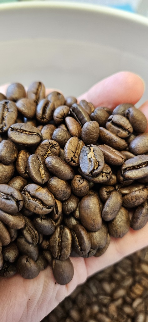 ☕ Exciting things are brewing at EHS! We ran our first real roast this morning with our very first student roaster—bean toasting has officially begun! Some of our staff got to enjoy the perks this week with a fresh cup of Panther Perk coffee to start their day.