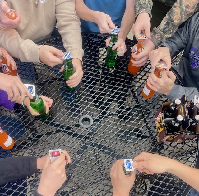 Mr. Manosky’s introduction to industrial technology class took a walk to Nielsen’s grocery today to test out the soda bottle openers they made on our new Haas manual mills. #CTE #fabricate