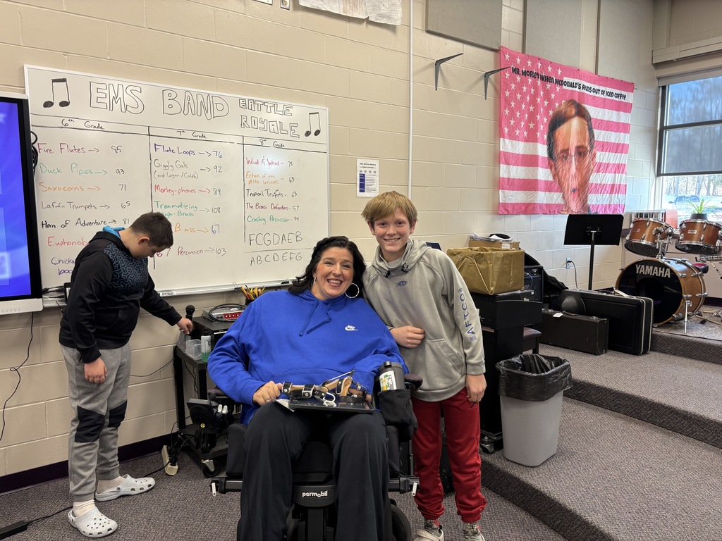 Our 7th graders had the opportunity to hear from EHS alumni Tasha Schuh during her annual visit to EMS. Her Power of PATH message is engaging, interactive, and something every young person should hear. PATH stands for Purpose, Attitude, Team, and Hope—the tools she has carried through her journey and now shares to help students build resilience, stay hopeful, and care for their mental and emotional well-being.  Thank you, Tasha, for coming to speak with our students once again. You inspire so many, and we’re grateful to have you back at Ellsworth Middle School each year. 💜🐾