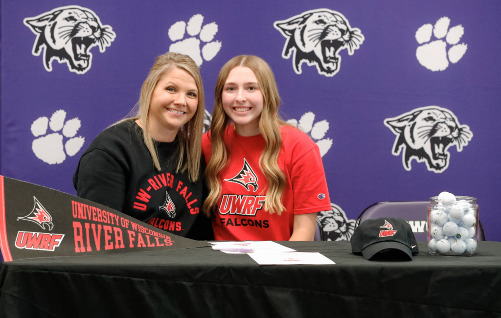 Last Wednesday, EHS hosted a special signing ceremony to celebrate four Panthers who have committed to continue their athletic careers at the collegiate level. We’re incredibly proud of their hard work, dedication, and the example they set for our younger athletes. Congratulations to: – Gavin Klos – St. Mary’s University, Baseball – Chace Kressin – UW–Platteville, Football – Lexi Marks – UW–River Falls, Golf – George Rohl – University of Minnesota, Football We can’t wait to cheer you on as you take the next step in your athletic journeys. Way to represent Ellsworth! 💜🐾