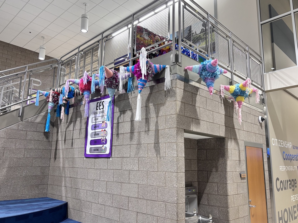 Big smiles and even bigger creativity 🎉 Our EES students just wrapped up Piñata Club, led by Ms. Sanchez, and what a fun experience it was. Students designed and created their own beautiful piñatas from start to finish, learning new skills along the way and having a great time together.  Nice work, everyone, and a big thank you to Ms. Sanchez for making this club such a hit! 💜🐾