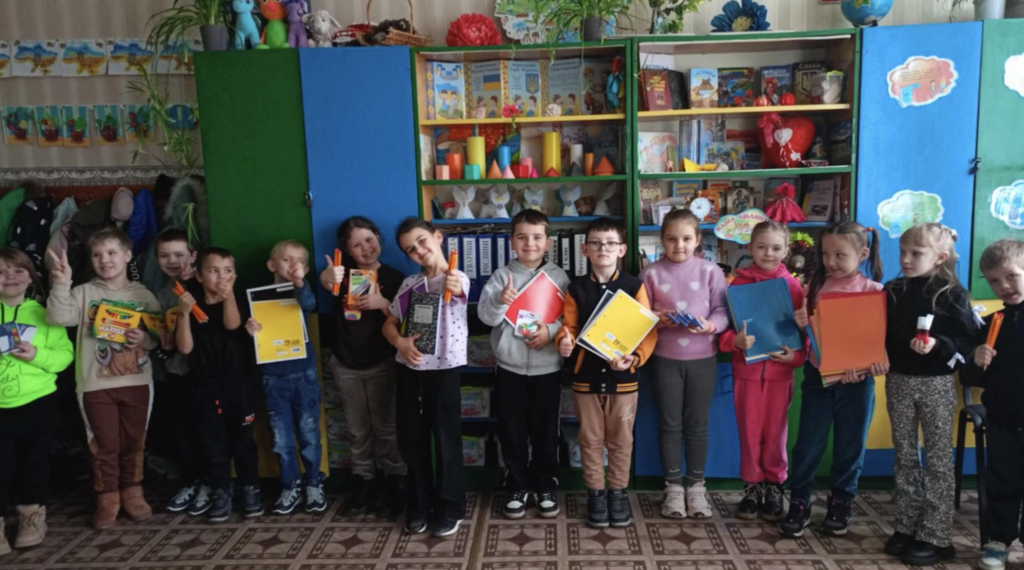 💙💛 An update we’ve been hoping to share  We received a message from the principal of Radomyshl HUB Lyceum 2 letting us know that the school supplies our students raised and shipped have arrived safely.  The principal shared that the pupils and teachers were extremely pleasantly surprised. The school supplies will be used during lessons and for creative activities. The blankets will be especially helpful when students are in shelters during air raid alerts. The torches are critical during power outages, and the calculators will be put to good use in math classes.  Most meaningful of all, they shared how much the gifts, fundraising effort, and letters of support meant to them. They said the entire shipment brought joy and a strong feeling of support, and that they were deeply touched by our students’ kindness.  We are so proud of our students for organizing this fundraiser and showing what it means to care for others, even across the world. 💜🐾