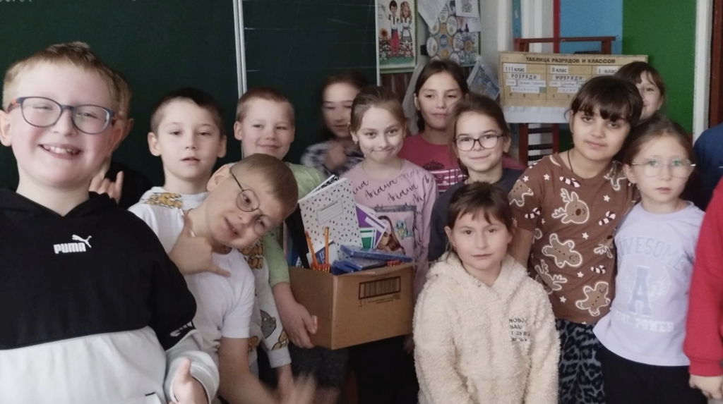 💙💛 An update we’ve been hoping to share  We received a message from the principal of Radomyshl HUB Lyceum 2 letting us know that the school supplies our students raised and shipped have arrived safely.  The principal shared that the pupils and teachers were extremely pleasantly surprised. The school supplies will be used during lessons and for creative activities. The blankets will be especially helpful when students are in shelters during air raid alerts. The torches are critical during power outages, and the calculators will be put to good use in math classes.  Most meaningful of all, they shared how much the gifts, fundraising effort, and letters of support meant to them. They said the entire shipment brought joy and a strong feeling of support, and that they were deeply touched by our students’ kindness.  We are so proud of our students for organizing this fundraiser and showing what it means to care for others, even across the world. 💜🐾