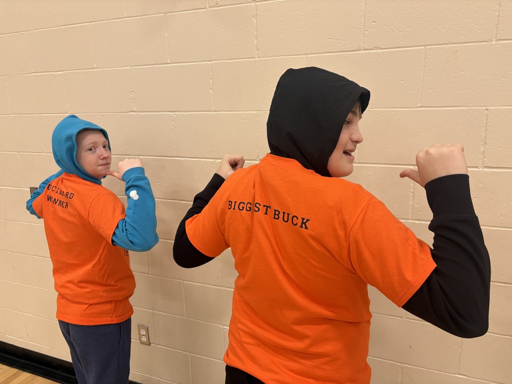 Our middle school Phy Ed teachers, Ms. Yaeger and Mr. Campbell, came up with a fun way to encourage participation in nontraditional sports and get students outside, especially during hunting season. 🦌🌲  Students were invited to share their hunting experiences, and it gave us a sneak peek at some pretty impressive bucks they were seeing this season. Even better, it was all about participation, not just the outcome.  We recognized four different winners: • Biggest Buck – awarded to the student who harvested the largest buck • Three Buck Board Winners – students chosen at random who harvested either a buck or a doe • Unsuccessful Hunter – awarded to a student who went hunting but didn’t harvest anything  The goal was to celebrate time outdoors, effort, and participation, not just success. Students loved it, and it was a great way to highlight learning and experiences happening beyond the classroom. 💜🐾