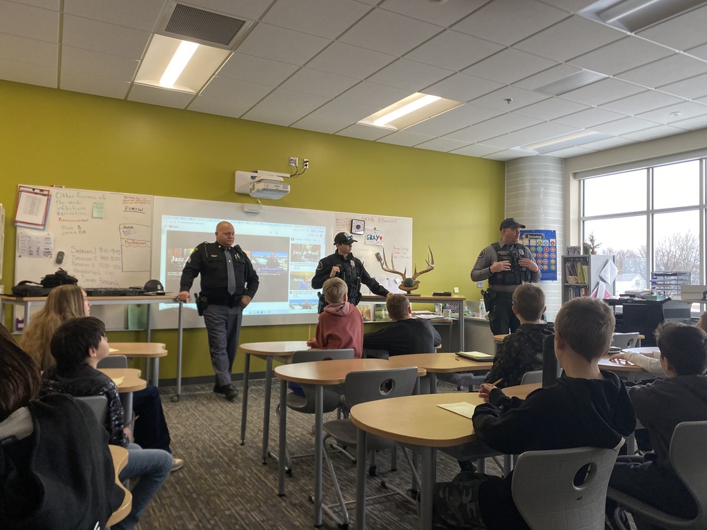 On January 15, our 4th and 5th graders took part in Ellsworth Elementary’s 3rd annual Career Day, and it was such a great day of learning and exploring.  Fourth graders rotated through seven different speakers, moving to a new classroom every 15 minutes so they could hear from everyone. Fifth graders chose three out of six speakers to visit and spent 30 minutes in each session digging a little deeper into careers that interested them. Before Career Day, our fifth graders also took a short Myers-Briggs personality test, then researched a job that matched their personality. They created career posters for our “neighborhood,” including salary, required education, and other details about each job.  Like always, our speakers were amazing. Hearing people talk about what they do with so much passion helps open our students’ eyes to careers they may have never known about. These kinds of experiences really help students start imagining what their own futures could look like.  A big thank you to all of our speakers who made this day possible:  WI State Patrol WI DNR Pierce County Sheriff’s Department Loberg’s Law Office Coach Staley KNN Farms Brush Strokes Pierce County Highway Department Tim Schmit, Pilot Westconsin Credit Union Principal Nygaard Ellsworth Police Department  We are so grateful for our community partners who take the time to invest in our students and share their experiences. 💜🐾