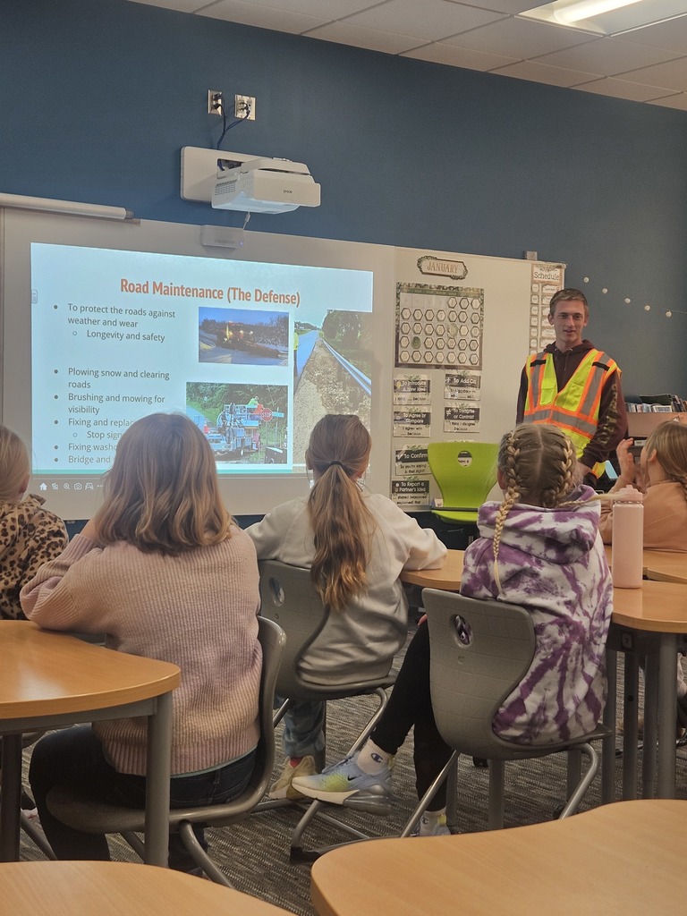 On January 15, our 4th and 5th graders took part in Ellsworth Elementary’s 3rd annual Career Day, and it was such a great day of learning and exploring.  Fourth graders rotated through seven different speakers, moving to a new classroom every 15 minutes so they could hear from everyone. Fifth graders chose three out of six speakers to visit and spent 30 minutes in each session digging a little deeper into careers that interested them. Before Career Day, our fifth graders also took a short Myers-Briggs personality test, then researched a job that matched their personality. They created career posters for our “neighborhood,” including salary, required education, and other details about each job.  Like always, our speakers were amazing. Hearing people talk about what they do with so much passion helps open our students’ eyes to careers they may have never known about. These kinds of experiences really help students start imagining what their own futures could look like.  A big thank you to all of our speakers who made this day possible:  WI State Patrol WI DNR Pierce County Sheriff’s Department Loberg’s Law Office Coach Staley KNN Farms Brush Strokes Pierce County Highway Department Tim Schmit, Pilot Westconsin Credit Union Principal Nygaard Ellsworth Police Department  We are so grateful for our community partners who take the time to invest in our students and share their experiences. 💜🐾
