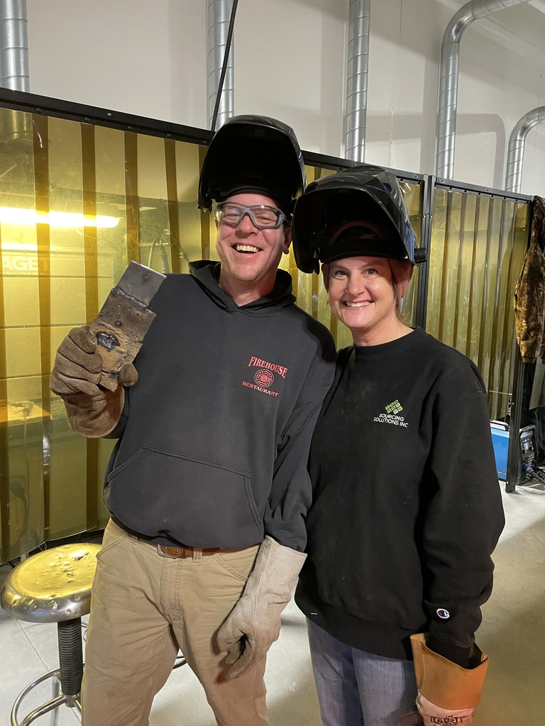 🔥 We’re kicking off CTE Month with a big win!  Our Community Ed Class: Intro to Welding was a huge hit. Nearly 30 community members filled the new CTE Center at Ellsworth High School for a night of hands on learning and a whole lot of sparks flying.  We loved seeing grandparents welding with grandkids, parents welding with kids, and even husbands welding with wives. It was a great example of how learning can bring people of all ages together.  The new welding bays from the recent CTE remodel really came in handy and gave everyone plenty of space to work safely and comfortably. These updated spaces are already making a big difference for both students and the community.  With such a great turnout, we’re hoping to offer more open welding times in the near future. Thank you to everyone who came out and made the night such a success. It was a fun way to kick off CTE Month. 💜🐾