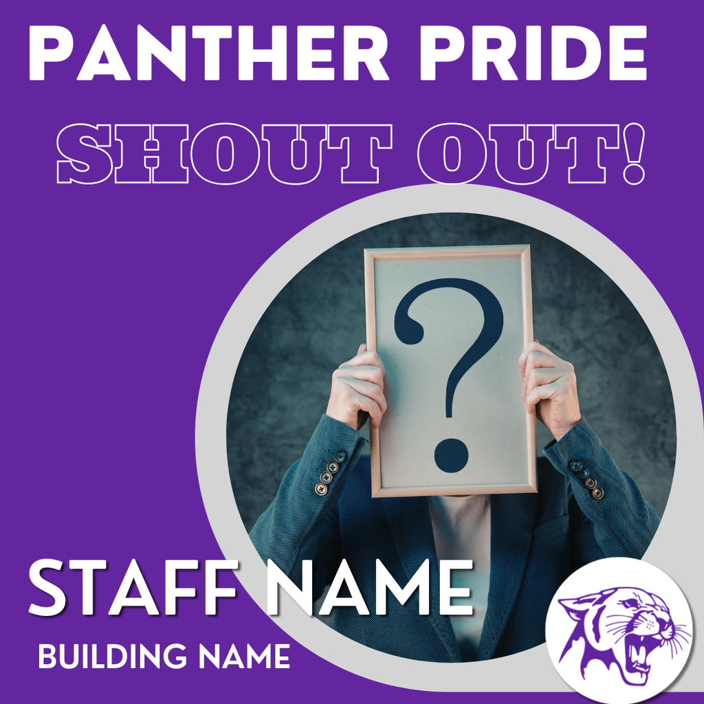 💜🐾 Panther Pride Staff Spotlight 🐾💜  We are excited to kick off a new Facebook series celebrating the incredible staff who make Ellsworth such a great place to learn and grow. From the classroom to behind the scenes, our staff go above and beyond for our students and families every day, and we want to hear about it.  Have a staff member who has made a difference for you or your child? This could be a teacher, paraprofessional, coach, custodian, office staff member, food service worker, or anyone else who helps keep our schools running.  👉 Nominate a staff member here: https://forms.gle/543kVq6tQe2Mpb4SA  Selected nominations will be featured in our Panther Pride Staff Spotlight posts throughout the year. Thank you for helping us recognize the amazing people who make up our Ellsworth Panther community! 💜🐾