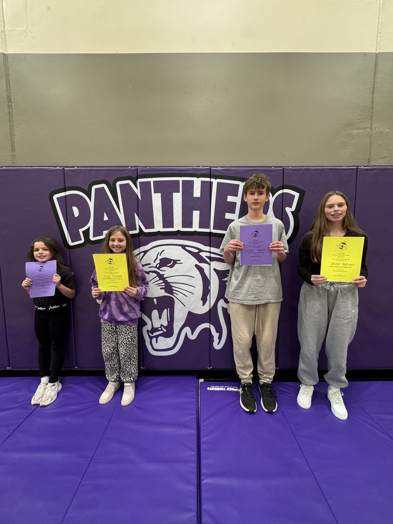 📝🐝 ECSD Spelling Bee Winners! 🐝📝  Congratulations to our outstanding spellers from the ECSD Spelling Bees!  Middle School 🏆 Winner: Kaiden Beach (6th grade) 🥈 Runner-up: Khloe Patrow (8th grade)  Elementary School 🏆 Winner: Elina Schiling (3rd grade) 🥈 Runner-up: Zoey Sullivan (5th grade)  Best of luck to Kaiden and Elina as they move on to compete at the Regional Spelling Bee in February. We are so proud of all of our spellers for their hard work and Panther Pride! 💜🐾