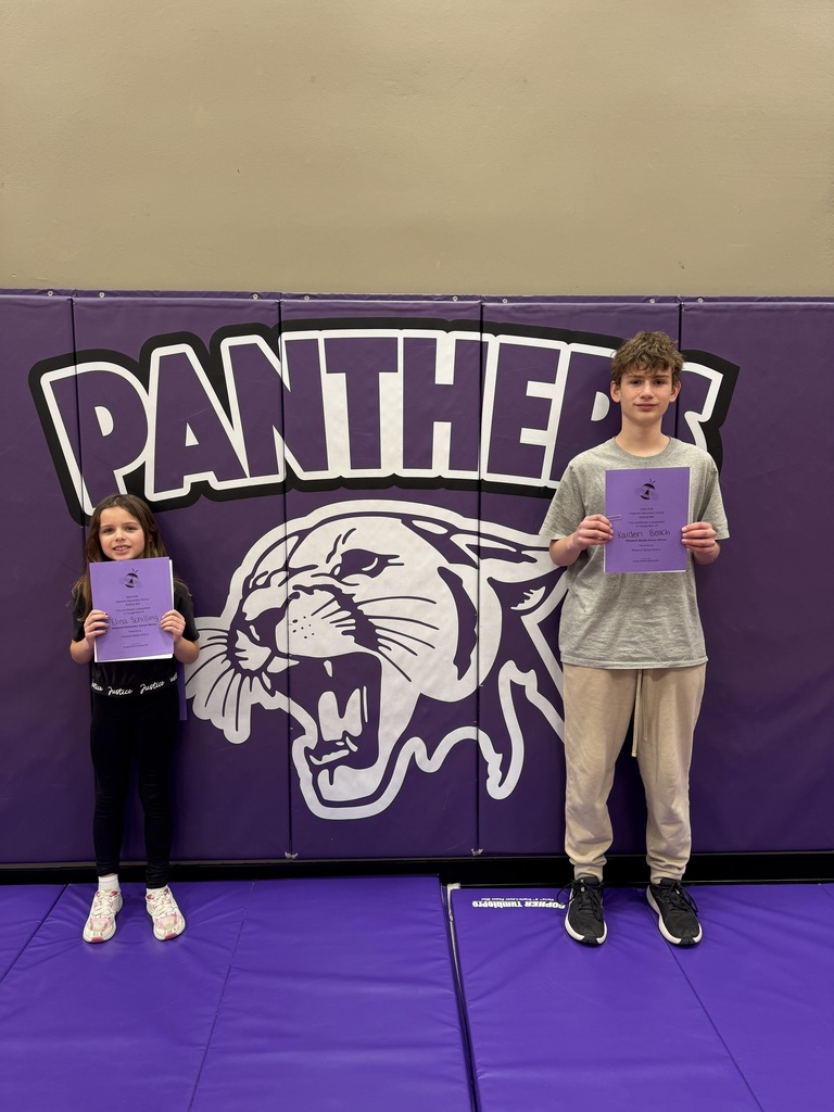 📝🐝 ECSD Spelling Bee Winners! 🐝📝  Congratulations to our outstanding spellers from the ECSD Spelling Bees!  Middle School 🏆 Winner: Kaiden Beach (6th grade) 🥈 Runner-up: Khloe Patrow (8th grade)  Elementary School 🏆 Winner: Elina Schiling (3rd grade) 🥈 Runner-up: Zoey Sullivan (5th grade)  Best of luck to Kaiden and Elina as they move on to compete at the Regional Spelling Bee in February. We are so proud of all of our spellers for their hard work and Panther Pride! 💜🐾