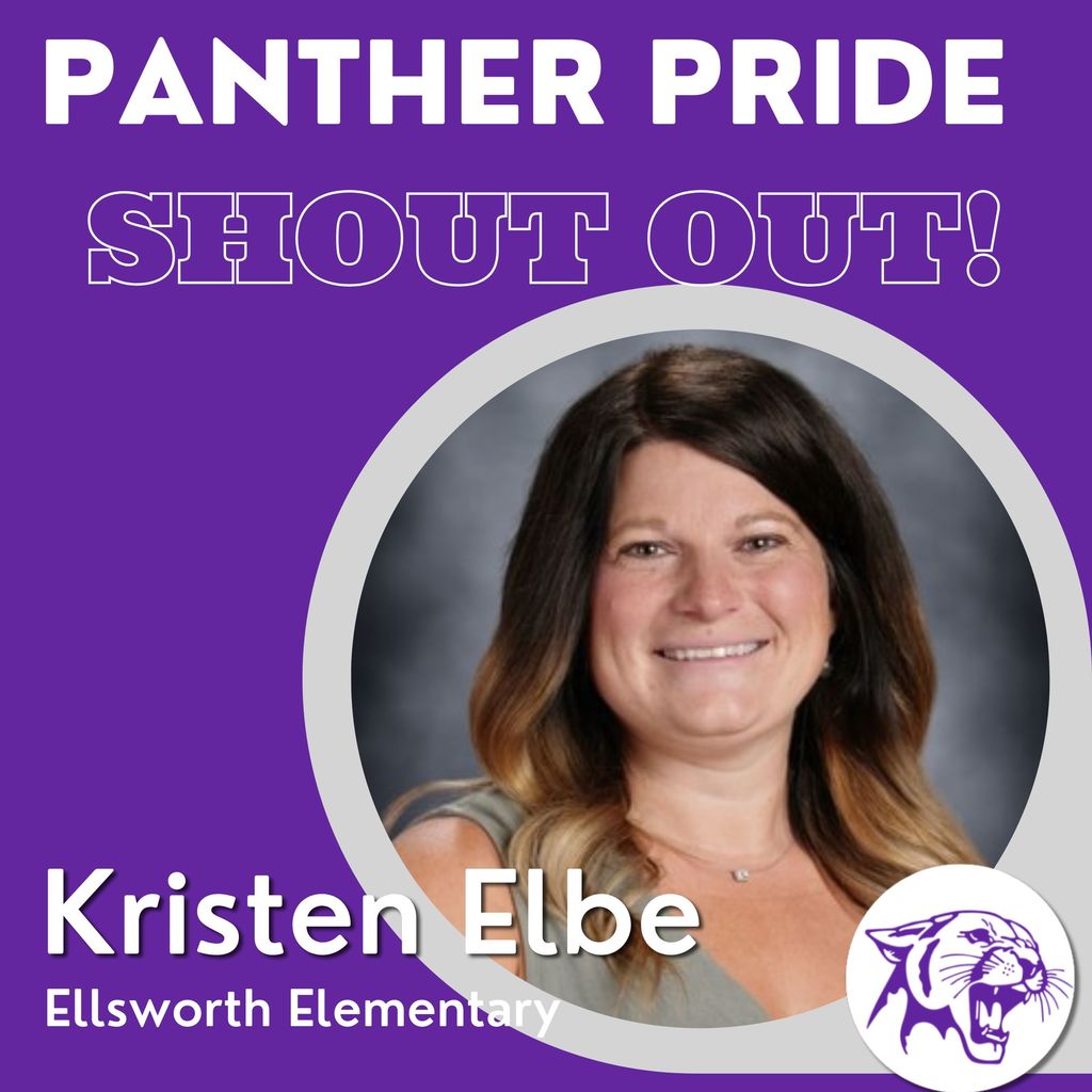 Tonight’s Panther Pride Staff Shout Out goes to Kristen Elbe, who was nominated by Abbie. Abbie shared how truly amazing Kristen is and the positive impact she has every single day. Kristen’s dedication, teamwork, and upbeat attitude make a difference for both students and staff. She brings great energy into the building and is always encouraging and supportive of the students she works with. Abbie also shared how grateful she is to work alongside someone who is so thoughtful, supportive, and caring. That kind of positivity creates a welcoming environment where students feel encouraged to do their best. Thank you, Kristen, for everything you do. Our students and your coworkers are so lucky to have you! 💜🐾