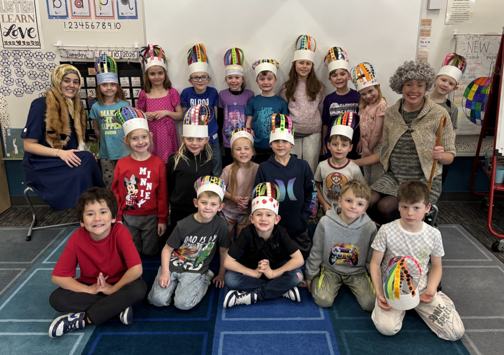 The first grade team added an extra dose of fun by dressing up as 100-year-olds, and the students loved it! From counting collections to creative projects, it was a great day to celebrate being 100 days smarter.  Way to go, EES! 🐾📚
