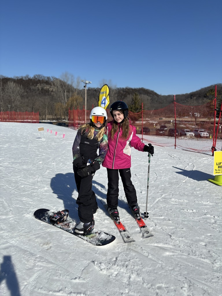 Last Friday, our 6th graders headed out for their annual ski field trip, and the weather did not disappoint! It’s not often you get a 50-degree day for a ski trip, and by the time most students finished ski school, many were down to just their snow pants and sweatshirts.  The students did an amazing job on the slopes, and it was a day full of fun, smiles, and new experiences. It was great to see so many kids building confidence and enjoying their time at Welch Village.  A HUGE thank you to the Middle School Parents Club for helping offset the cost of the trip. Because of their support, the cost to each student was only $10, which is a huge savings compared to previous years.  It was a beautiful day, and so many students had a wonderful time hitting the slopes. Panther Pride! 🎿❄️