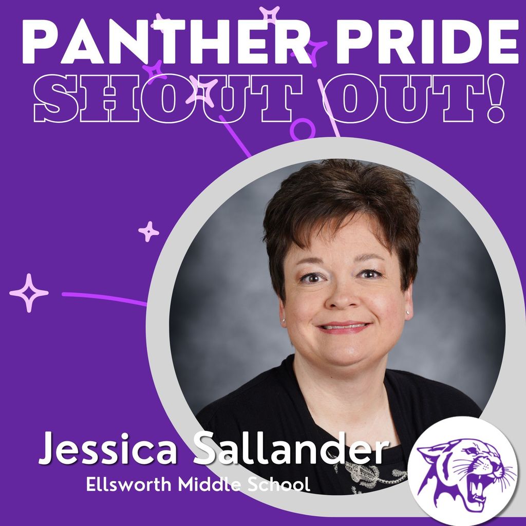💜🐾 Panther Pride Staff Shout Out 🐾💜  Today’s Panther Pride Staff Shout Out goes to Jessica Sallander, who was nominated by Pia and a grateful parent.  Pia shared a shout-out to our amazing 6th Grade Team Lead, noting how Jessica keeps the team organized and informed about everything happening at the middle school. She is a strong and steady advocate for her students, and she works hard to ensure the learning environment is positive, supportive, and productive. Her leadership and dedication make a real difference for both students and staff.  Jessica was also nominated by a parent who shared how much she impacted her daughter’s life. Through reading interventions and consistent support, Ms. Sallander helped her daughter get back on track with reading. Today, that same student is now an avid reader in college. What an incredible testament to the lasting impact a teacher can have.  Thank you, Jessica, for your leadership, advocacy, and commitment to helping students grow and succeed. We are so grateful for you! 💜🐾  If you’d like to nominate a staff member for a Panther Pride Staff Shout Out, you can do so here: https://forms.gle/DS276jvHJqfCuvGr6