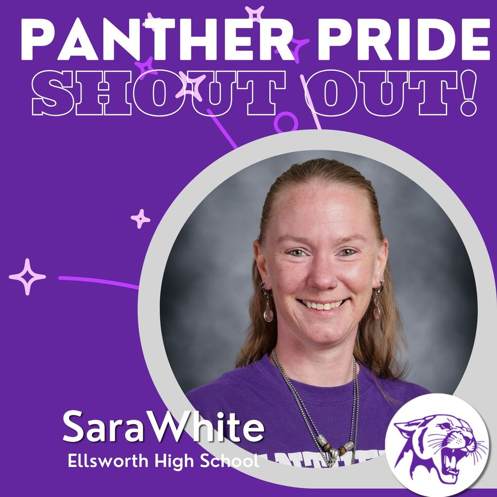 💜🐾 Panther Pride Staff Shout Out 🐾💜  Today’s Panther Pride Staff Shout Out goes to Sara White, who was nominated by former student Maddie Bowen.  Maddie shared that Sara deserves recognition for the incredible impact she makes as a high school special education teacher. She goes above and beyond to support her students not only academically, but emotionally as well. She meets students with patience, understanding, and genuine care.  Sara creates a safe and encouraging environment where students feel valued, capable, and confident in themselves. Her kindness and advocacy help students believe in their own potential.  Through her dedication and steady support, Sara truly changes lives and makes our school a better place every single day.  Thank you, Sara, for the heart and commitment you bring to your students. Your impact lasts far beyond the classroom. 💜🐾  If you’d like to nominate a staff member for a Panther Pride Staff Shout Out, you can do so here: https://forms.gle/DS276jvHJqfCuvGr6