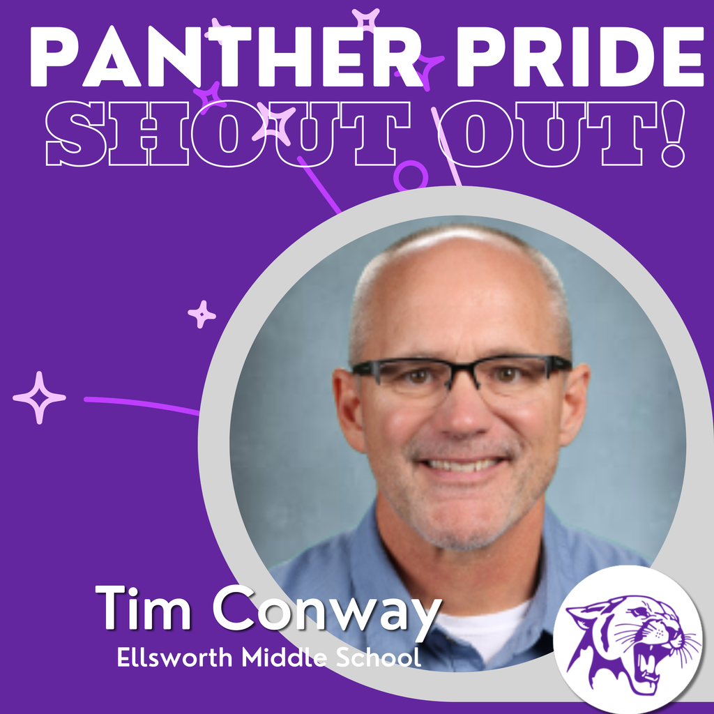 Panther Staff Shout Out 🐾💜 We had to sneak this one in before he quietly slips back into retirement! 😊 A big shout out to Tim Conway, who came out of retirement to step in as Assistant Principal at the middle school. What a gift that has been for our students and staff. Tim was nominated by Ms. Helgeson, who shared that he has brought tremendous energy and enthusiasm to our middle school community. His steady support for both students and staff truly makes a difference every single day. What really sets Tim apart is how he balances high expectations with genuine care. He is willing to have the hard conversations when needed, but always with the best interests of the individual in mind. That kind of leadership makes a lasting impact. Tim has helped our school maintain momentum while keeping things engaging and positive. He creates an environment where excellence and fun go hand in hand, and that positive influence ripples throughout the entire building. Thank you, Tim, for your dedication, your heart, and for spending your “retired” days with us. We’re so glad you said yes. 💜