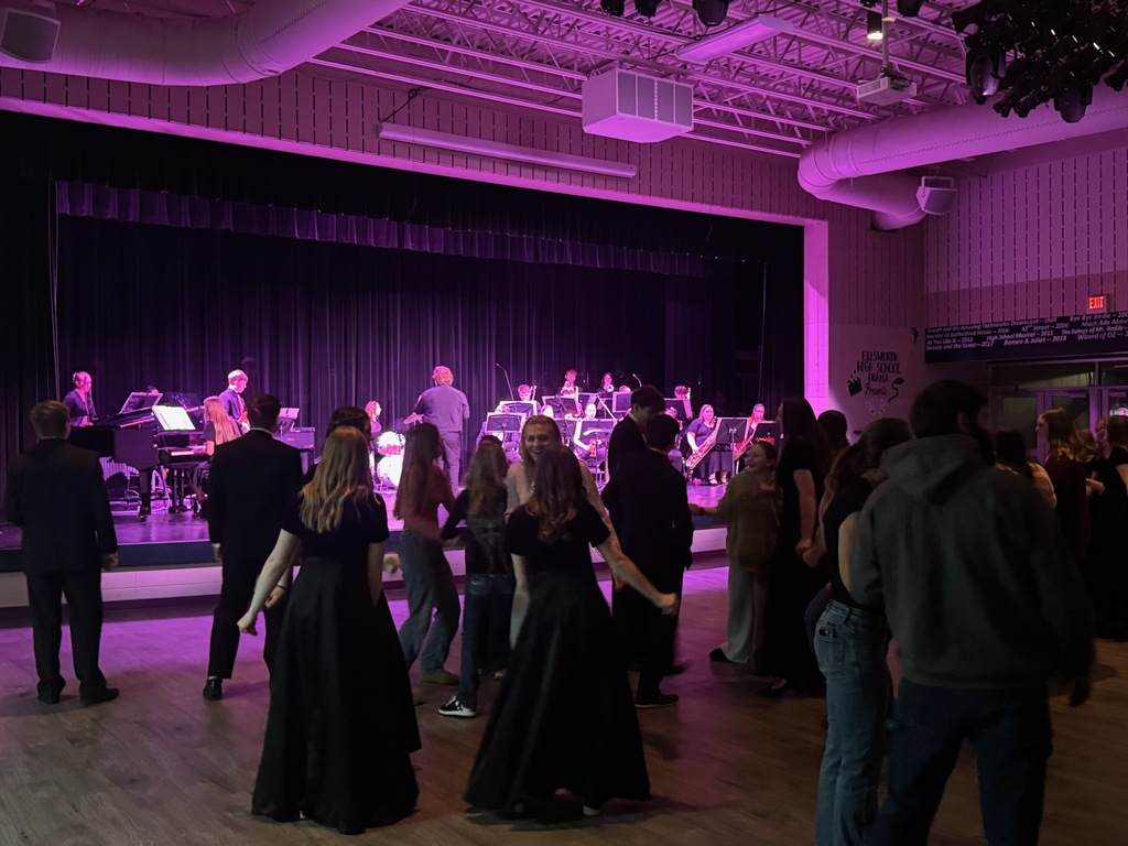 🎶✨ A Night of Music, Dance, and Community ✨🎶  A few weeks ago, our community gathered for a FREE evening of music and dancing provided by the Ellsworth High School Jazz Band and Vocal Jazz Ensemble. What a fun night!  The talent on display was incredible, and it was so special to see families, friends, and neighbors enjoying the music together. Events like this are such a great reminder of how the arts bring people together.  Thank you to our student musicians and directors for sharing your time and talents with the community. We are so proud of you! 💜🖤 #PantherPride