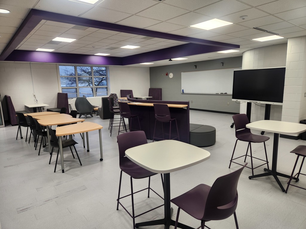 A big thank you to this amazing group of Ellsworth High School students who spent part of their spring break volunteering their time for service hours! 💜🖤  They took on a big project together and did an incredible job. Thanks to their hard work, our flex room has undergone a huge transformation!  We truly appreciate the time and effort from: Drezden M. Grace H. Emma E. Wyatt K. Bradley B. Rose S. Bo B. Savanna S.  And a special shout out to Katelyn H. who has already completed her required service hours but still chose to volunteer both days and worked on the project from start to finish. That kind of dedication says a lot. 👏  Thank you all for giving your time to help improve our school. Panther Pride! 🐾💜🖤