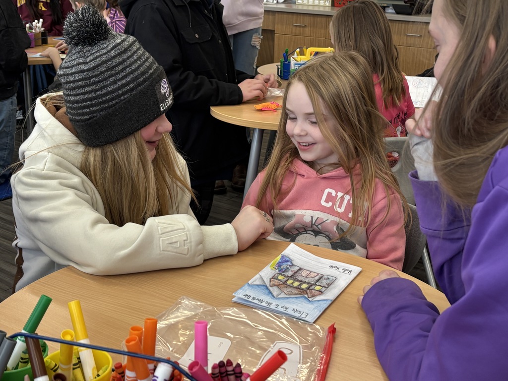 What happens when middle school creativity meets kindergarten imagination? Something pretty special! 💜🖤  Mrs. Thompson Kinneman’s 7th and 8th grade FACS students recently delivered their creative projects to Mrs. Magee’s kindergarten class. The kindergarteners shared ideas for characters they would love to see, and the middle school students brought those ideas to life!  Our 7th graders wrote original stories about the characters, and the 8th graders carefully hand-sewed them into adorable stuffed creations.  The kindergarten students were absolutely thrilled to receive their very own character and storybook. It was a fun collaboration that brought smiles to students of all ages and showed just how creative our Panthers can be! 🐾📚🧵  #PantherPride