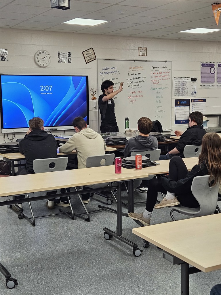 🐍🌿 Learning comes to life in Ag class!  Mrs. Christensen welcomed Jay from the MN Snake Discovery Center to speak with our students, and it was a hands-on learning experience they won’t forget!  He shared his expertise with several classes: • Wildlife, Forestry & Natural Resources – exploring where reptiles and snakes live in the wild • Animal Nutrition – understanding proper diets and what happens when animals don’t get what they need • Companion Animals – learning about popular reptiles and snakes as pets and how to care for them  Thank you to Jay for sharing your knowledge and giving our students a closer look at these fascinating animals! 💜🖤 #PantherPride