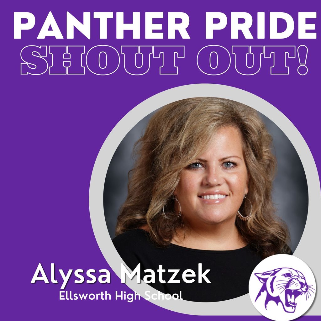 💜🐾 Panther Pride Staff Shout Outs 🐾💜 Today’s shout out is for Alyssa Matzek! *“Alyssa is a tremendous teammate. She is extremely passionate about her students and truly a top-notch teacher in our district. She is ALWAYS willing to go above and beyond, especially when it comes to supporting students. She wears many hats that help support staff and create amazing experiences for students. These include Senior Class Advisor, Student Council Advisor, leader of Homecoming Week, valued member of the Building Leadership Team, Graduation Ceremony Coordinator, and so much more—from organizing staff potlucks to holiday festivities. She is very much a fountain when it’s easy to be a drain, and we are so lucky to have her on our team. ECSD is a better place because of Alyssa!”* Thank you, Alyssa, for your energy, leadership, and all the ways you go the extra mile for students and staff. Your impact is felt across the entire district! 💜