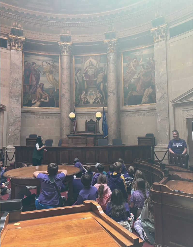 Our 4th grade students recently took an unforgettable field trip to Madison, Wisconsin! Students got a tour of the State Capitol building to learn more about our state government and Wisconsin's history! They also got to visit the Henry Vilas Zoo! This trip was a wonderful opportunity for students to represent the Ellsworth community while learning outside the classroom!  A special thank you to the EES Parents Club, the Ellsworth School Foundation, and the amazing chaperones & staff in creating lasting memories for our students! 💜