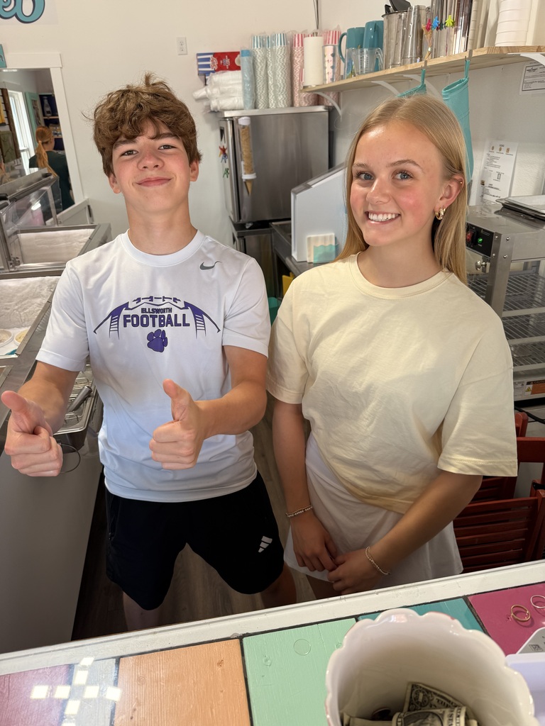 🍦 As a reward for completing their fitness testing for the very last time, both PE 10 classes took a field trip to Sticky Sweet to enjoy a well-earned sweet treat!  A huge thank you to Sticky Sweet employees and EHS students Sophia Place, Ava Acker, EJ Langer, and Kensie Matzek for opening the shop and serving our classes. We also want to extend a special thank you to owner Ann Huppert for welcoming us and making this fun experience possible.  What a sweet way to celebrate the end of an era! 🎉