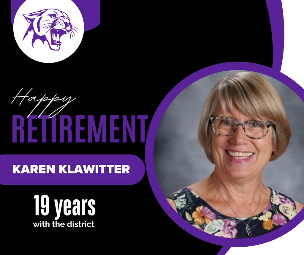 ☀️ Forever Summer Break: Karen Klawitter  We're wrapping up our retiree celebration by recognizing Karen Klawitter, who is retiring after 19 years as a Teaching Assistant.  Karen has spent nearly two decades supporting students and staff with kindness, encouragement, and a willingness to help wherever she was needed. Her dedication has made a positive difference in the lives of so many students.  Congratulations on your retirement, Karen! Thank you for your years of service to Ellsworth. We hope your forever summer break is everything you've dreamed of and more! 💜☀️