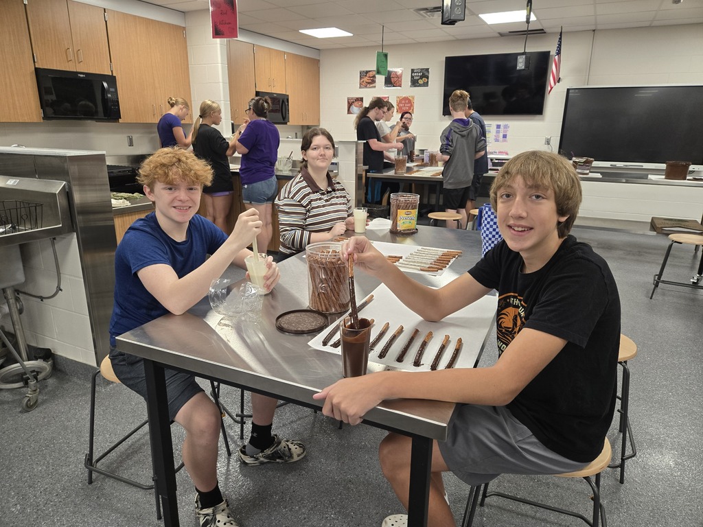 EHS hosted it's Day of Service on August 26th during Interim Days this year- students went with their homeroom advisories to do a teambuilding service project. Some students made birthday gifts for Meals on Wheels, mulched St. Francis' playground, cleaned up Brown Field, built a display for the Ellsworth Chamber of Commerce, painted at Bethel's Basement Blessings and many other projects. A special project this year was a car wash, hosted by the Science Department. Students raised money through free will donations for the high school BLT committee, which does special events throughout the year to support students and staff. A huge thank you to all of the community partners, students and staff who helped make this event possible. In particular, a big shout out to Pierce Pepin Cooperative, which gave a Round Up grant for the day. Money was used to make door displays at the Ellsworth Care Center and Preferred Living, buy supplies for projects and door prizes for students who helped.