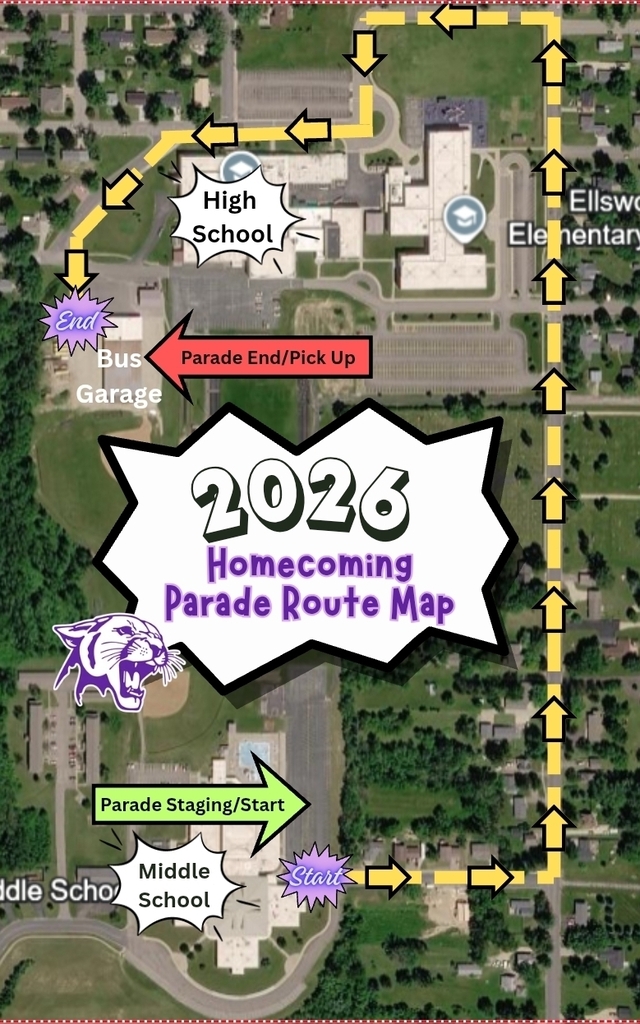 💜 HOMECOMING PARADE ROUTE UPDATE 💜 Heads up, Panther fans! We have a small change to this year’s Homecoming Parade route. 🚌 For safety reasons and to help ease traffic congestion while our buses are returning to the bus garage, we have made the decision to run the parade route in reverse this year. 📍 Same route, just a different starting and ending point! Please take a look at the map for the updated direction of the parade and plan accordingly. Thank you for helping us keep everyone safe, and we can’t wait to see our Panther community lining the route for Homecoming! 💜🤍🐾