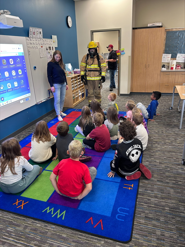 🔥🚒 Fire Safety at EES! 🚒🔥  A big thank you to the Ellsworth Fire Department for visiting EES this week to talk with our students about fire safety! We appreciate our local firefighters taking the time to teach our students important safety tips and answer their questions.  Thank you for helping keep our students and community safe! ❤️🚒