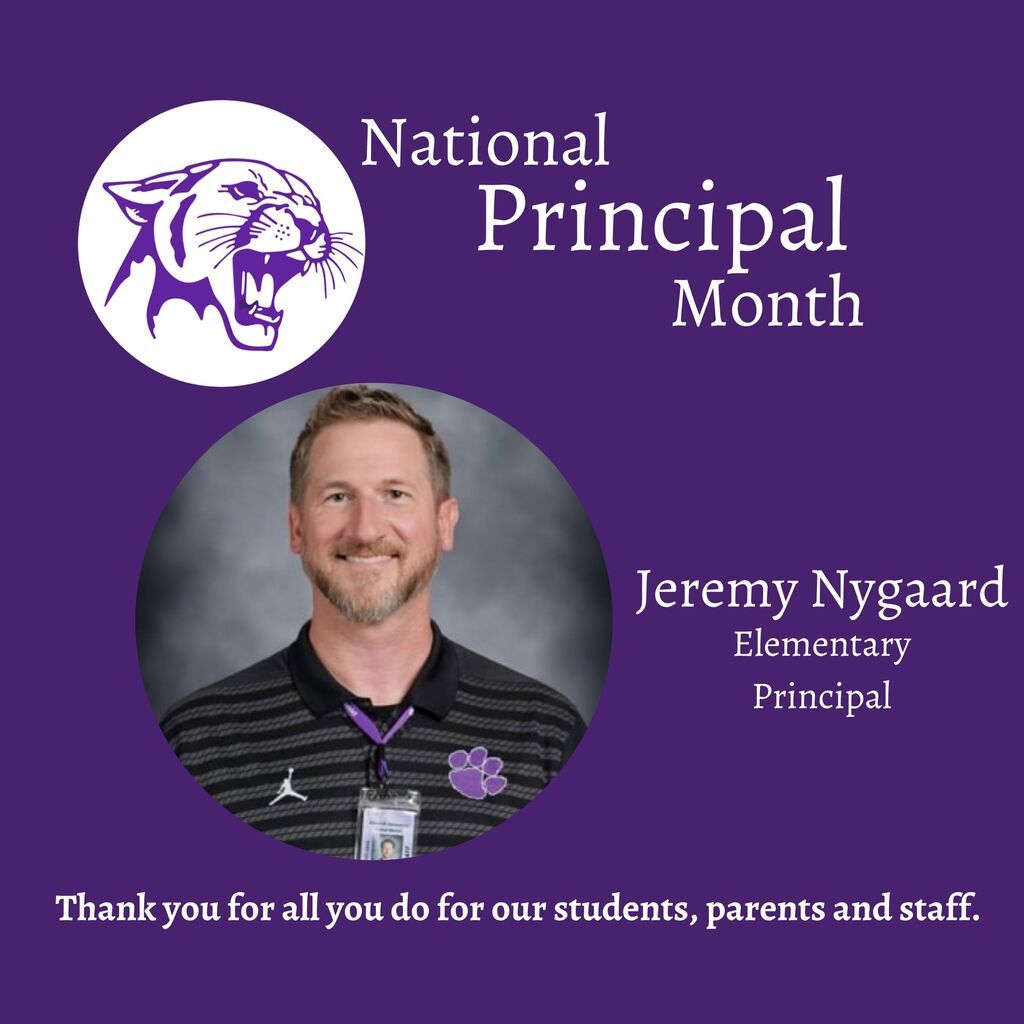 💜 October is National Principals Month! 💜 We are so thankful for the amazing principals who lead our schools each and every day. Their leadership, guidance, and dedication make a difference for our students, staff, families, and school community. Thank you for all you do to support, encourage, and inspire those around you. We appreciate you! 👏💜