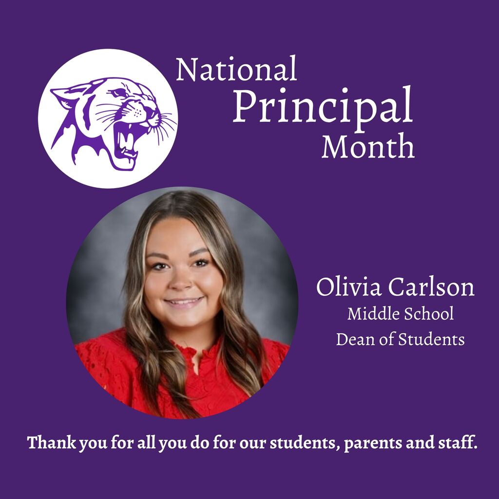 💜 October is National Principals Month! 💜 We are so thankful for the amazing principals who lead our schools each and every day. Their leadership, guidance, and dedication make a difference for our students, staff, families, and school community. Thank you for all you do to support, encourage, and inspire those around you. We appreciate you! 👏💜