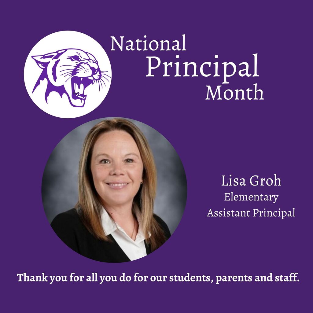 💜 October is National Principals Month! 💜 We are so thankful for the amazing principals who lead our schools each and every day. Their leadership, guidance, and dedication make a difference for our students, staff, families, and school community. Thank you for all you do to support, encourage, and inspire those around you. We appreciate you! 👏💜