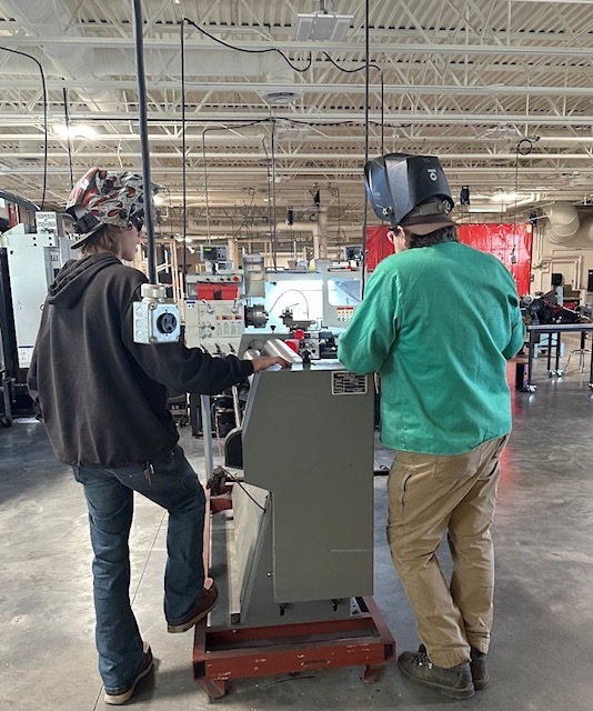 🔥 Community Welding Night! 🔥  Mr. Manosky hosted a Community Welding Night last week, and we had a fantastic turnout! More than 15 community members joined us to learn some basic welding techniques and get hands-on experience in the shop. 👨‍🏭  It was a great night of learning, trying something new, and bringing our school and community together!  A special shoutout to EHS student James Willenbring for stopping by and helping Mr. Manosky throughout the evening. We love seeing our students step up and share their skills with others! 💜  Thank you to everyone who joined us!