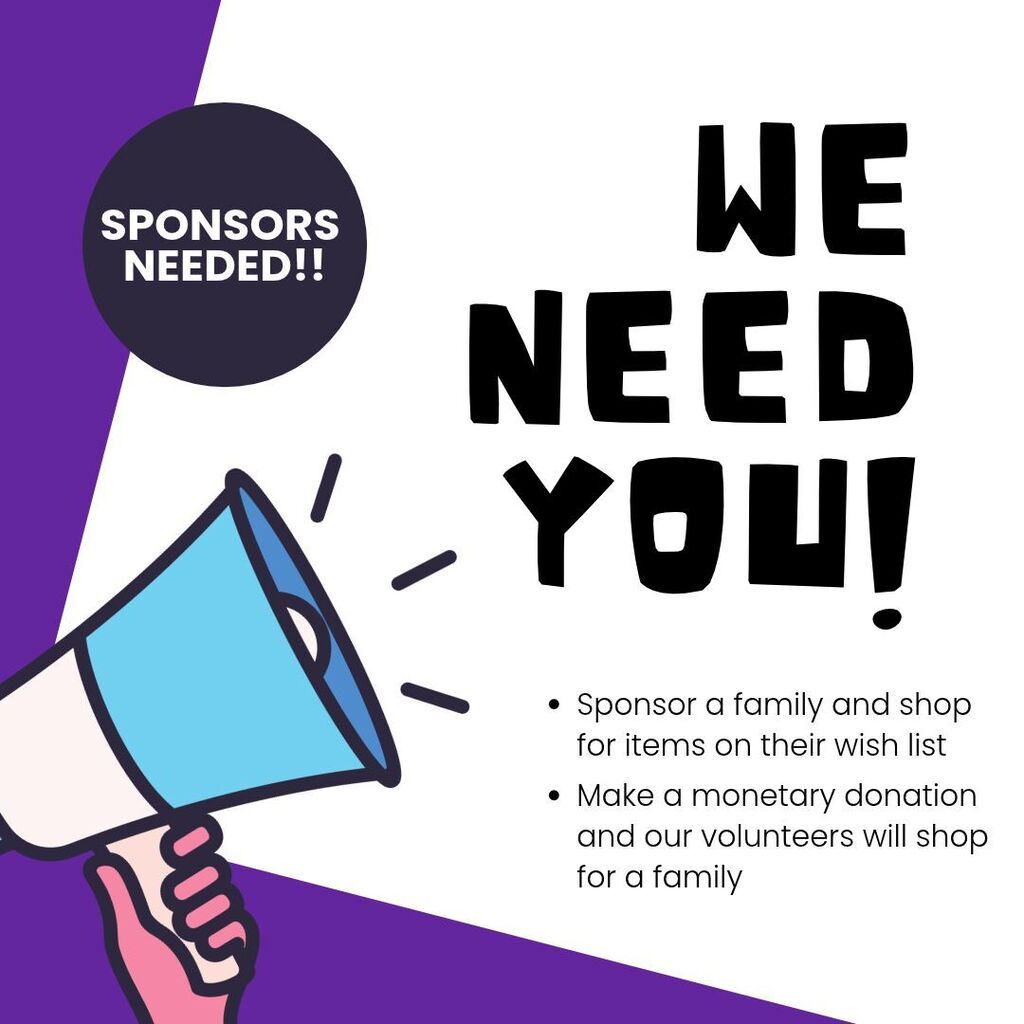 Make a monetary donation and our volunteers will shop for a family