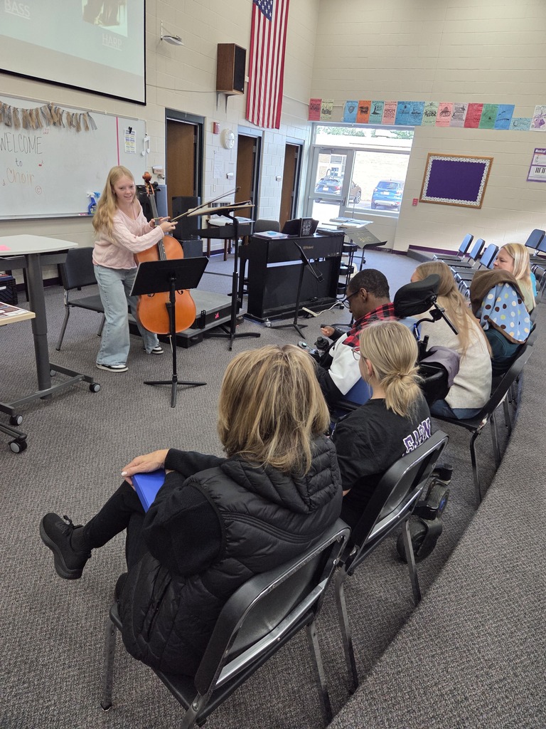 Hands-On Learning in Vocational Music! 🎺🥁 Mrs. Devereaux-Hanson’s new High School Vocational Music class has been learning all about the orchestra, its instruments, how they’re played, and the role they continue to have in music today! Students recently took that learning beyond the classroom with some hands-on experiences. Band students brought in their own instruments to demonstrate how they work and even performed songs for the class. 🎷🎵 With some special help from our band teacher, Mr. Nick Verheyen, and student teacher Sophia Heran, students also had the chance to try playing brass instruments and explore a wide variety of percussion instruments. What a fun way to experience music-making firsthand and learn more about the many instruments that come together to create music! 🎶👏