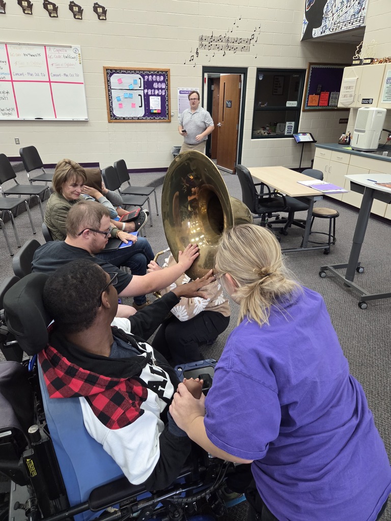 Hands-On Learning in Vocational Music! 🎺🥁 Mrs. Devereaux-Hanson’s new High School Vocational Music class has been learning all about the orchestra, its instruments, how they’re played, and the role they continue to have in music today! Students recently took that learning beyond the classroom with some hands-on experiences. Band students brought in their own instruments to demonstrate how they work and even performed songs for the class. 🎷🎵 With some special help from our band teacher, Mr. Nick Verheyen, and student teacher Sophia Heran, students also had the chance to try playing brass instruments and explore a wide variety of percussion instruments. What a fun way to experience music-making firsthand and learn more about the many instruments that come together to create music! 🎶👏