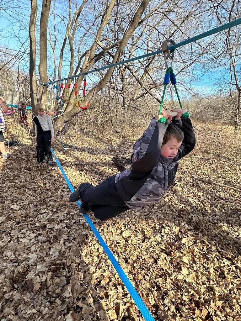 🌞Embracing the Winter Heatwave in Wisconsin! 🌲 The weather hit nearly 50 degrees in early February, so we seized the moment! The communication room tackled the ninja course in the school forest, soaking in the unexpected warmth and having a blast!  💜 🌞