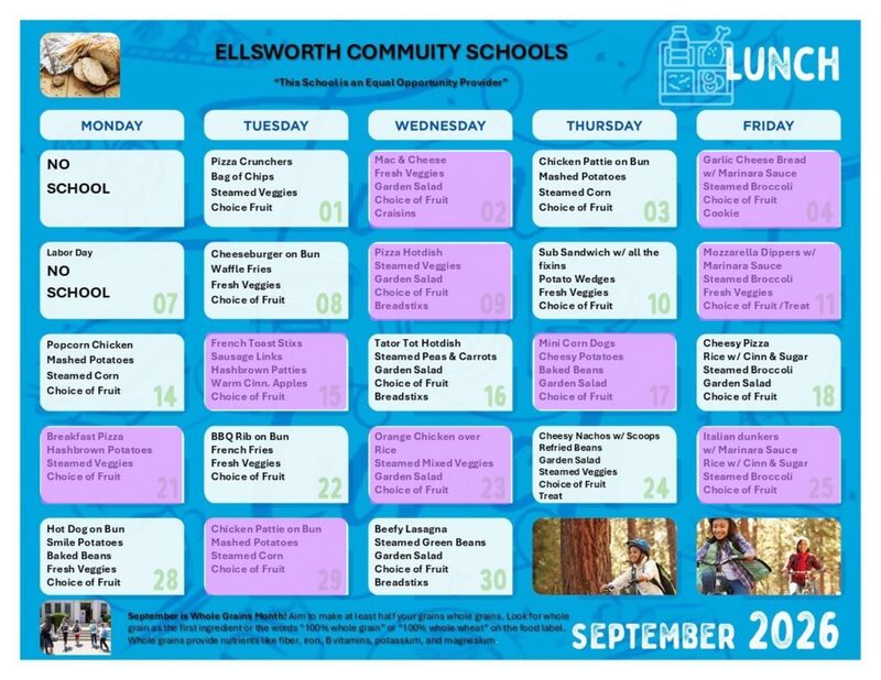 lunch menu