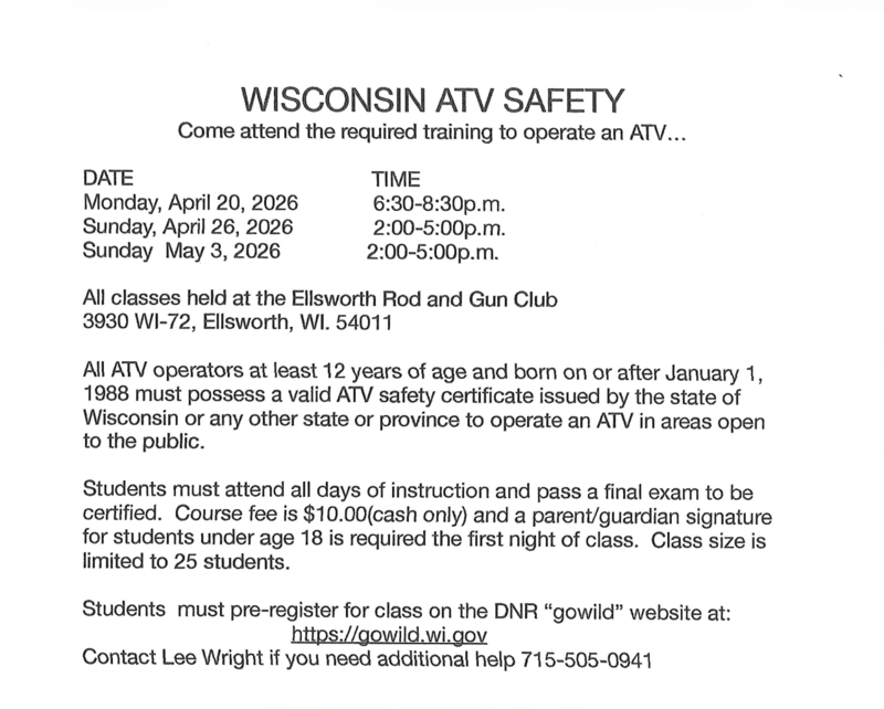 ATV Safety Class